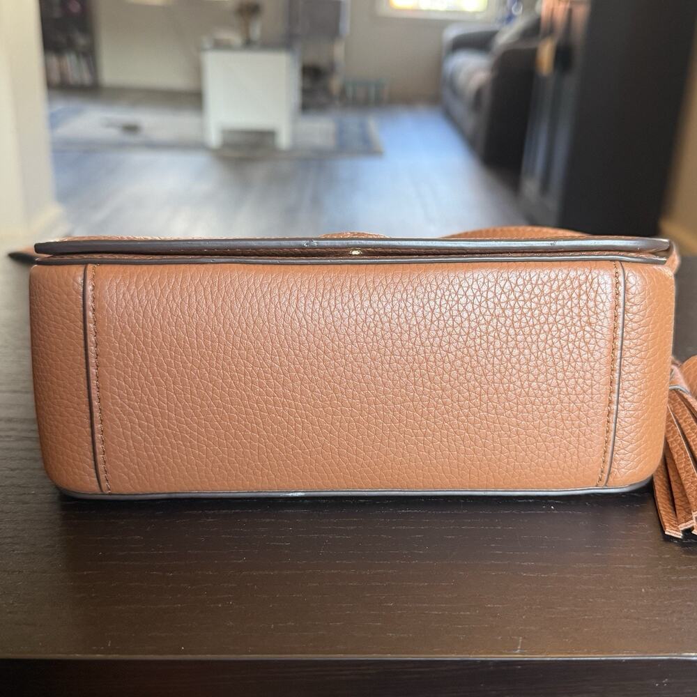 Tory Burch Thea Mini Crossbody Bag Tan Brown - Picture 6 of 9
